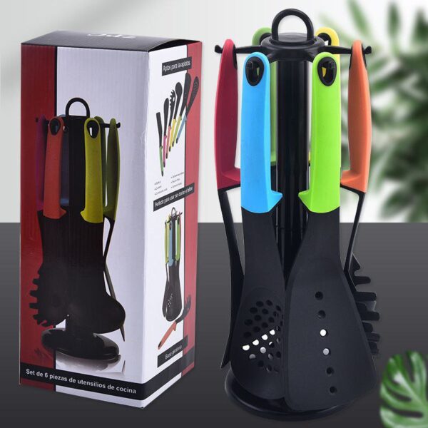 Silicone kitchen spoon set