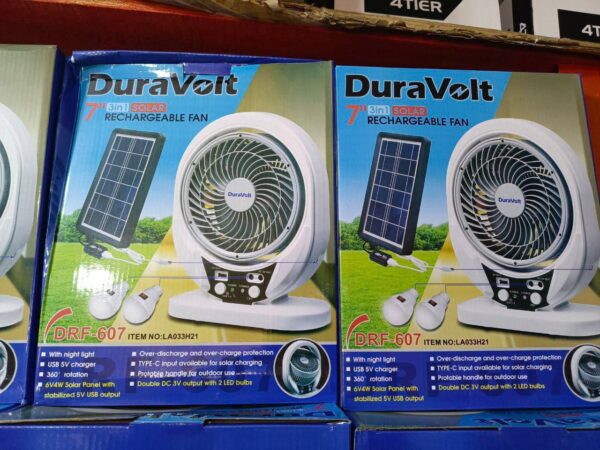 DuraVolt 7" solar fan