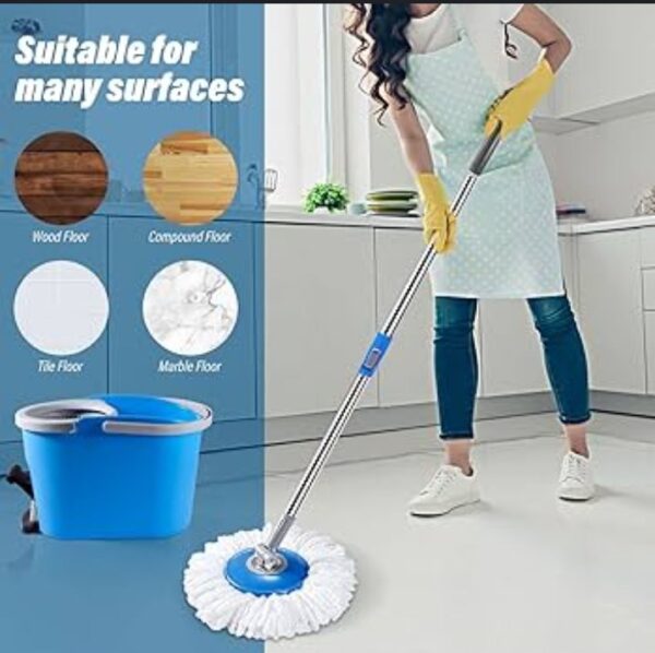 Rotating Mop with bucket - Image 3