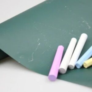 Green board with chalk