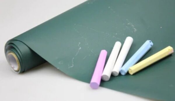 Green board with chalk