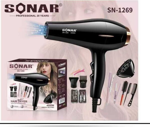 Sonar 12 in 1 Hair dryer - Image 2